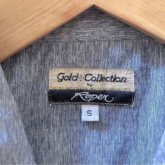 Gold Collection by Roper Vintage Long Sleeve Snap Shirt - Picture 4 of 5